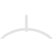 Ekena Millwork Archdale Architectural Grade PVC Gable Bracket, 84"W x 38 1/2"H x 2"D x 4"F, 11/12 Pitch GBP084X39X0204ARC00 - alternate 5